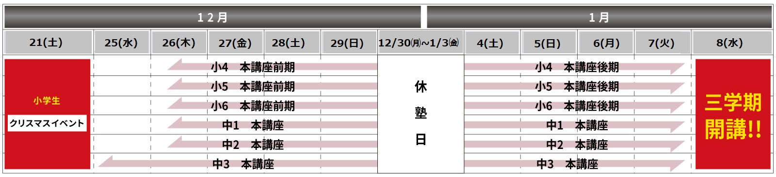 スケジュール案内